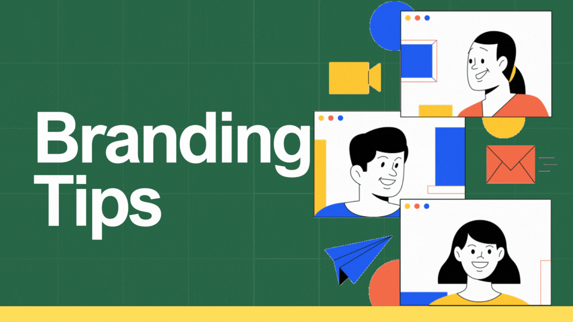 Brand identity system showing consistent colors, typography, and logo usage